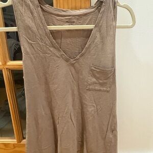 Madewell Light Brown Sleeveless Top